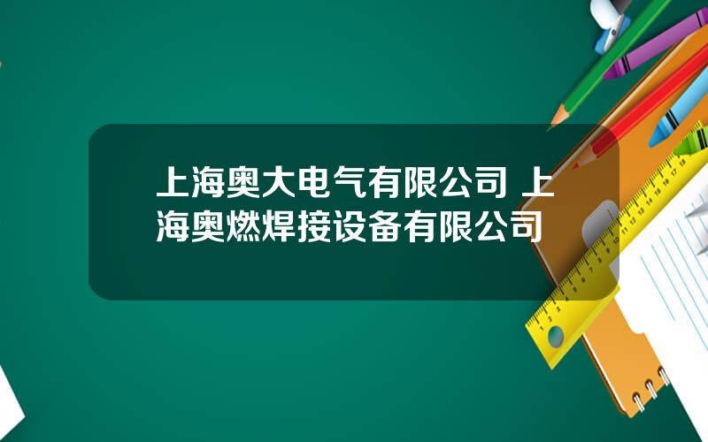 上海奥大电气有限公司 上海奥燃焊接设备有限公司